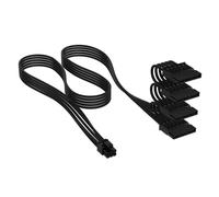 Cable Corsair CP-8920454 4 x SATA 15 pines 0,75 m Negro