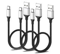 Cable corto de 60 cm USB a USB C, 3 unidades, cable de carga rápida USB C para Samsung Galaxy S23 S22 S21, Huawei Mate 40 P30 P20 P10 Pro, Oneplus, Xiaomi