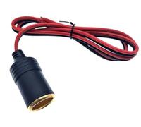 Cable cuadrado 2,5mm 13/15/17AWG, base encendedor coche 12V/24V, toma carga hembra alta potencia 25A 300W(Threaded base,2.5 SQUARE 13AWG_1PCS_3METER)