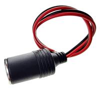 Cable cuadrado 2,5mm 13/15/17AWG, base encendedor coche 12V/24V, toma carga hembra alta potencia 25A 300W(Ordinary,1.5 SQUARE 15AWG_1PCS_30CM)