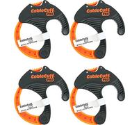 Cable Cuff PRO (4 Pack: 4x Medium 2 Inch Diameter) Adjustable, Reusable, Cable Tie Replacements for Extension Cords or Electronics