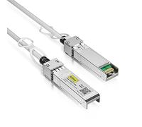 Cable DAC 10G SFP+ de color [blanco] - Cable SFP Twinax de 32AWG para Cisco SFP-H10GB-CU0.25M, Ubiquiti UniFi, D-Link, Supermicro, Netgear, Mikrotik, Fortinet, 0,25 metros (0,82 pies)
