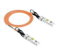 Cable DAC SFP+ 10G de color naranja - Cable SFP Twinax para dispositivos Ubiquiti UniFi, 0,5 m (1,6 pies)