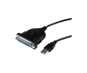 Cable db25 a usb tipo a startech 1.86m - hembra - macho - negro