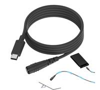 Cable DC5521 a USB C - Cable convertidor de alimentación tipo C de 1 m, extensión de adaptador de corriente continua hembra | Cable de carga Plug Play compacto para routers Cámaras Equipos de oficina