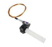 Cable de 1,2 m de mango del acelerador de motocicleta todoterreno para coche de playa ATV de 50-250 CC con control visual y línea de tracción ajustable para manillares de 22 mm (dorado)