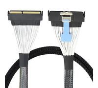 Cable de 124 pines PCIe 5.0 plano flexible macho a macho, cable extensor de 16 canales para servidores, centro de datos, interconexión, datos de host de inteligencia