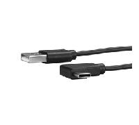 StarTech.com USB2AC1MR - Cable USB-A a USB-C (1 m, acodado a la Derecha) Color Negro