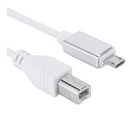 Cable de 2 Piezas Micro USB a USB B, Micro USB OTG a Cable Tipo B estándar, Línea de conexión de Piano eléctrico Micro USB a Tipo B Soporte Tablet PC para Midi