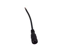 Cable de 2 Pines de 15/30cm, Conector Macho Hembra de CC, Conector de Fuente de alimentación de 22awg, Cable en Espiral de 12V, 5,5x2,1mm, Enchufe Adaptador for Tira CCTV(DC Female 15cm,2pcs)