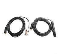Cable de abrazadera de tierra de soldadura de 300 A con cobre y ABS para máquina inversora de soldadura MMA, resistente al calor, no conductor, ergonómico Han(7 m)