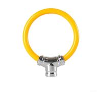: Cable de acero antirrobo de un solo toque sin llave para bloqueo de anillo para bicicleta de carretera de montaña eBike impermeable resistente al corte (naranja)