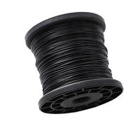 Cable De Acero Cable de cuerda de alambre de acero inoxidable 304 recubierto de plástico de PVC(Black,50 m,Outer Diameter 4mm)