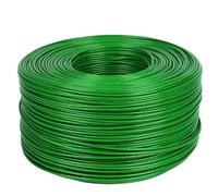 Cable De Acero Cable de cuerda de alambre de acero inoxidable 304 recubierto de plástico de PVC(Green,100 m,Outer Diameter 4mm)