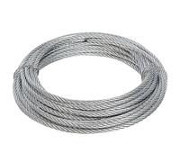 Cable de Acero for aeronaves 7x19 hebras, 8 mm, Resistencia a la Rotura 7000 lbs, Plateado, Varios tamaños(90M/295.3Ft)