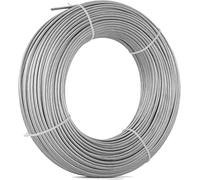 Cable de Acero Inoxidable 304, 7x7 hebras, 0,3 cm, 1/8 Pulgada, Plateado, Varios tamaños(15M/49.2Ft)