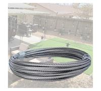 Cable de Acero Inoxidable 7x7 1/8 Pulgada, Color Plata, Varios tamaños(15M/49.2Ft)