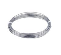 Cable de Acero Inoxidable 7x7 hebras, 1/16 Pulgada, 285 Libras, Plateado, Varios tamaños(15M/49.2Ft)
