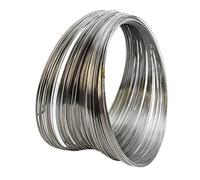 Cable de acero inoxidable Alambre de acero inoxidable 304, varilla redonda, metal una sola hebra(2.5mm(Hard) 10Meter)