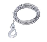 Cable de acero inoxidable galvanizado para Winch, cuerda de 4mmx12m, resistencia de 2000LBS, reemplazo de línea de arrastre