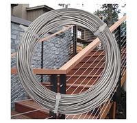 Cable de acero inoxidable recubierto, Cable de acero inoxidable de 1/8 de pulgada de diámetro y varias longitudes for barandilla de terraza.(35M/114.8ft)