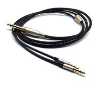 Cable de actualización de audio de repuesto compatible con auriculares Denon AH-D600, AH-D7200, AH-D7100, AH-D9200, AH-D5200, Meze 99 Classics, Focal Elear negro, 1,2 metros/4 pies