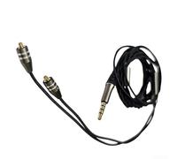 Cable de actualización de auriculares Mmcx tipo C a 3,5 mm con micrófono y chip Cx31993 para Shure Se215 Se846 negro (3,5 mm)