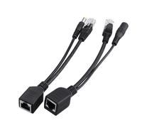 Cable de adaptador POE de 1 par cinta pantalla cable de switch POE divisor POE inyector fuente de alimentación de 12 V separador combinado
