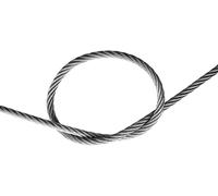 Cable de alambre de acero inoxidable Cable de avión de 1/8, cuerda de alambre multiusos de construcción de 7 x 7 hilos para barandilla de cubierta, pasamanos, barandillas de bricolaje/15 m/49,2 p