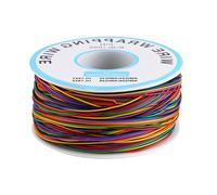 Cable de alambre eléctrico, 300V Colorido P/N 280M 0.55mm Cable de prueba de cobre flexible con aislamiento de 8 hilos Cable de prueba para computadora portátil Pantalla LCD Prueba electrónica