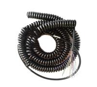 Cable de Alambre telescópico con Resorte, Cable Cuadrado de 19 núcleos de 0,15 mm con blindaje en Espiral for máquina CNC(5 Meters 19core 0.15mm2)