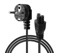Cable de Alimentación 3 Pines pour PC TV Monitor Cargador Cable Corriente de Patinetes Eléctricos pour Ninebot MAX G30 G30D G30D2 F65D Enchufe Portátil Tipo F Europeo 90° a IEC C5 Universal 1.5 m