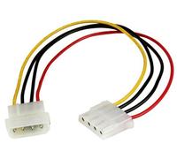 StarTech.com - Cable de 30cm de Extensión de Alimentación Corriente Molex LP4 - 4 pines Macho a Hembra
