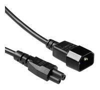 Cable de alimentación Act de 3 Pines de 0,5 m, Cable C14 Macho a C5 Hembra, Cable de alimentación Tipo F, extensión de Cable IEC - AK5218