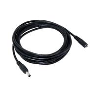 Cable de alimentación Cable de extensión 3/5/10/30M 5,5 * 2,1mm Macho Hembra DC 12V Cable de extensión del Adaptador de Corriente for enrutador de cámara CCTV (3M,Black)