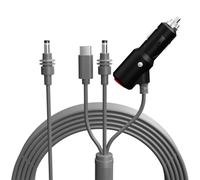 Cable de alimentación CC 3 en 1 para Starlink para mini, cable de extensión USB-C a DC 100 W PD, adaptador de alimentación para disco con enchufe, 1 m negro (5 metros)
