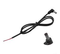 Cable de alimentación CC de 0,7 m con conector macho de ángulo recto de 5,5 mm x 2,1 mm y cable de cobre de 0,3 mm cuadrados para interfaces de audio e instrumentos de prueba