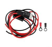 Cable de alimentación CC de 6 pines 30 A 16 AWG con fusible de 30 amperios para ICOM IC-706/IC-718/IC-746, para Kenwood para TS-50s/TS-60s/TS-140, Alinco DX-70T, compatible con OPC-