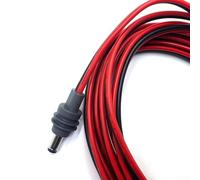 Cable de alimentación CC paralelo rojo y negro de 14 AWG para cable de extensión de 1 m 2 m para conexiones de alimentación de bricolaje con aislamiento duradero y alto curado (2 m)