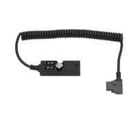 Cable de Alimentación D Tap a 2 Puertos, Cable de Alimentación Divisor D Tap Macho a Hembra con Tornillos de Anillo D de 1/4 pulg., Indicador LED, Cable Divisor D Tap para