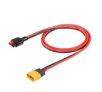 Cable de alimentación de 12 AWG 30A para panel solar con conector macho xt60 de silicona 1 m rojo amarillo para generador portátil batería de accionamiento medio flexible
