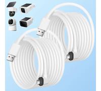 Cable de alimentación de 20 pies compatible con eufy SoloCam S220/S340/C210/E30, eufy Indoor Cam S350/C210/C220, eufyCam 3/S330/S3 Pro/3C/S300, cable de extensión USB tipo C impermeable para cámara