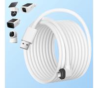 Cable de alimentación de 20 pies compatible con eufy SoloCam S220/S340/C210/E30, para eufy Indoor Cam S350/C210/C220, eufyCam 3/S330/S3 Pro/3C/S300, cable de extensión USB tipo C impermeable para