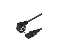 Cable de alimentación de 230V 3m, Cable de alimentación con Contacto de Puesta a Tierra en Ángulo en Relación al Enchufe C13, IEC
