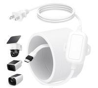 Cable de alimentación de 25 pies con adaptador para eufy SoloCam S340/S220, C210, cable de alimentación de una pieza para eufyCam 3/S330, 3C/S300, cable plano para interior eufy S350/C220,