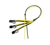 Cable de Alimentación de 6+2 Pines, Línea de Tarjeta 1 A 3, Cable Adaptador de 6 Pines + 2 Pines, Cable Divisor 12AWG+18AWG para Minería de BTC