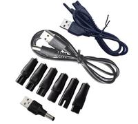 Cable De Alimentación De 9 Piezas De 5 V De Repuesto HQ8505, Adaptador USB For Recortadoras, Afeitadoras, Peluqueras, Depiladoras Y Purificadores De Varias Marcas.