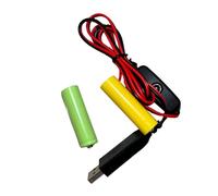 Cable de alimentación de batería | Cable de alimentación de energía USB con interruptor, cable de alimentación de energía portátil, cable de carga de batería USB de 5 V a 3 falsos para una gestión