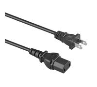 Cable de alimentación de CA de repuesto de 2 clavijas con certificación UL de 6.6 pies de largo para Sony KDL-40VL160 KDL-40W4100 Bravia TV LED Cable