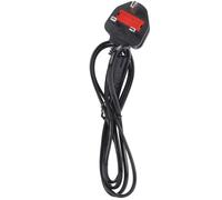 Cable de alimentación de CA para tomas de corriente del Reino Unido, diseño totalmente moldeado de alta resistencia. Cable de alimentación de 3